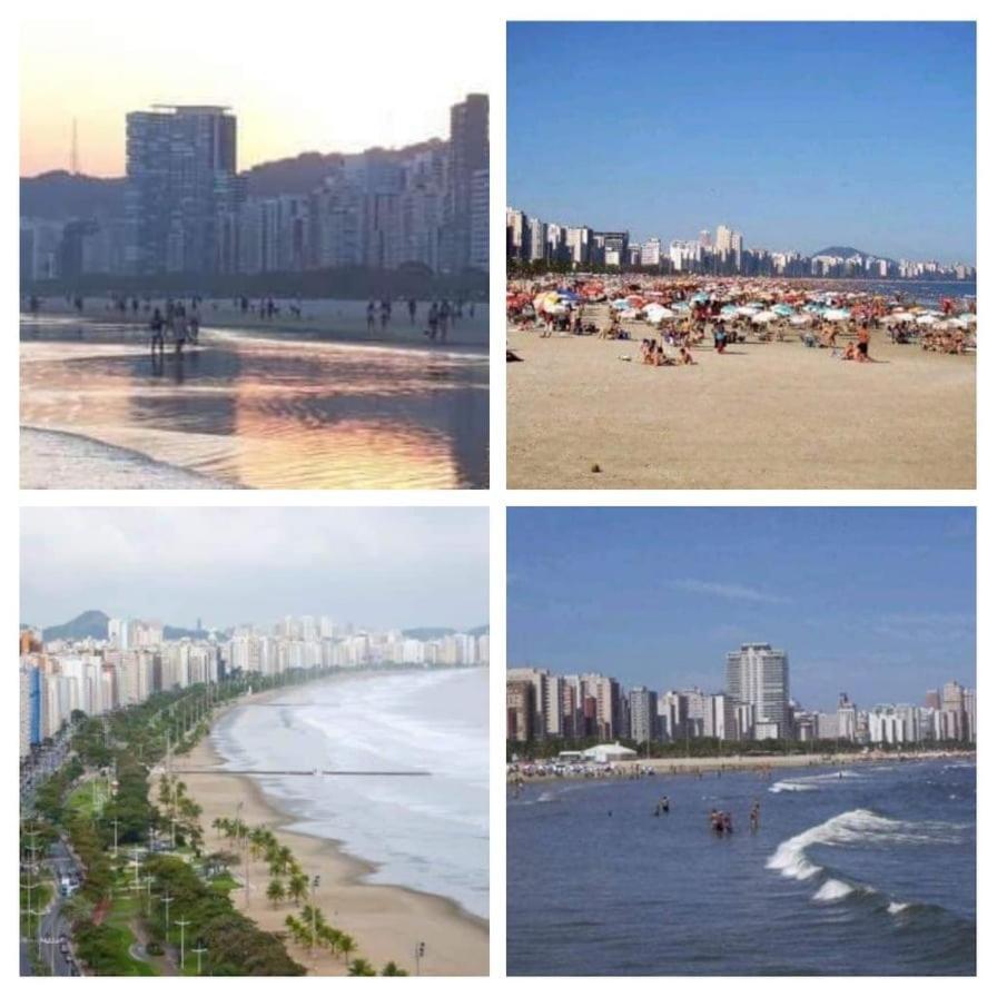 100 Mts Praia Roupa Cama Toalha Banho Wi-Fi Ar Condicionado Portaria 24 Horas Σάντος Εξωτερικό φωτογραφία